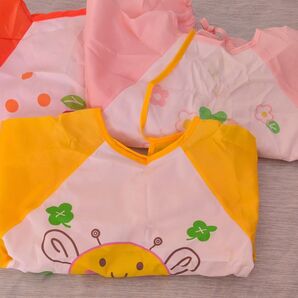 お食事エプロン ベビーエプロン 防水 3枚セット 保育園 幼稚園