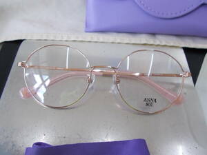 アナスイ ANNA SUI お洒落な 丸眼鏡 ボストン フレーム 60-9001-01