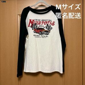 00s 平成 モーターサイクル 車 ギャル男 y2k グランジ ラグランロンT