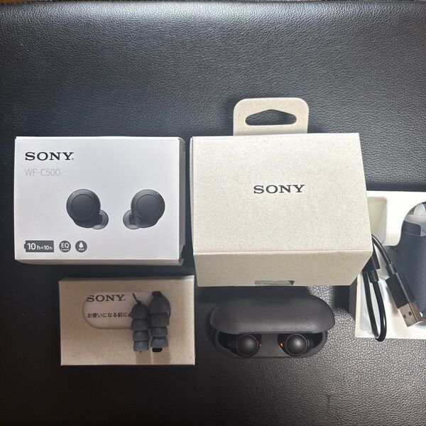 ソニー 完全ワイヤレス Bluetoothイヤホン(ブラック) SONY WF-C500