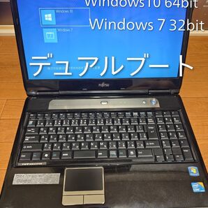 FMV NF/G50 Windows7 32bit Windows10 64bit デュアルブート ノートPC