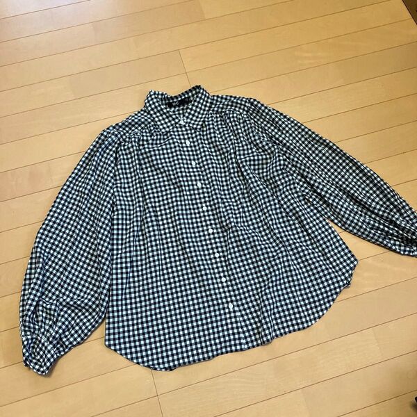 UNIQLO ギンガムチェック 長袖シャツ M