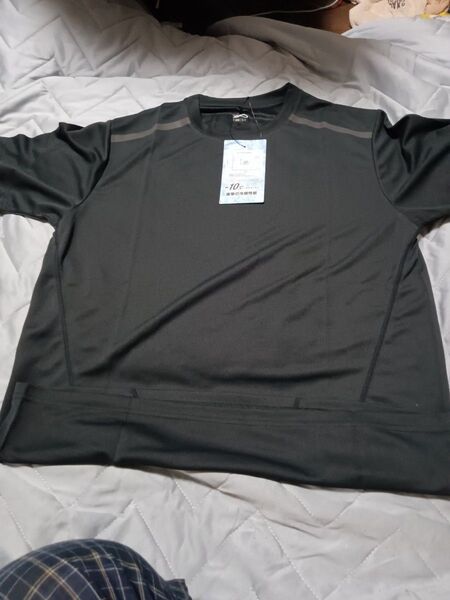 ワークマン氷撃冷感半袖Tシャツ ブラック Lサイズ