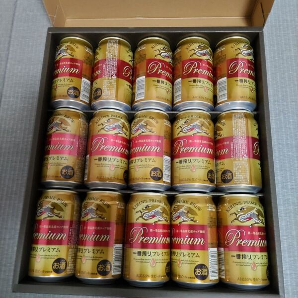 キリン 一番搾りプレミアム 350ml × 15缶 ビール