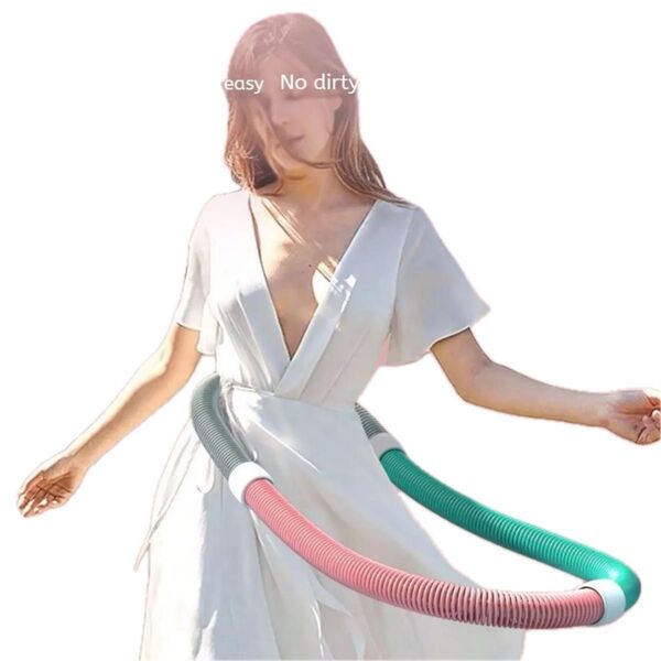 フラフープ ピンク/ミントグリーン カラー ダイエット エクササイズ 1200g