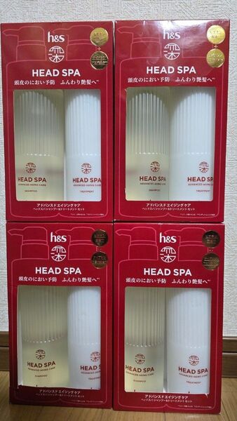 h&s 深ヘッドスパ アドバンスドエイジングケア シャンプー/トリートメント4箱