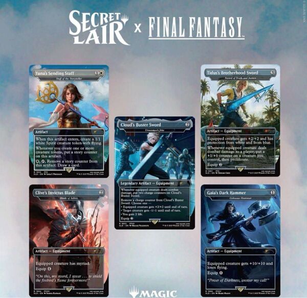 英語版 Secret Lair x FINAL FANTASY:Weapons 非Foil MTG ファイナルファンタジー
