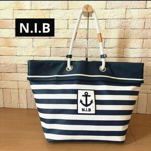 N.I.B マリントートバッグ キャンバス×レザー Made in JAPAN