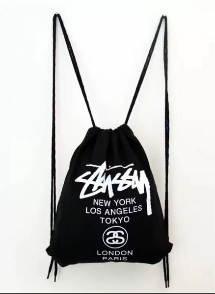stussy ステューシー ナップサックリュックバックパック 黒