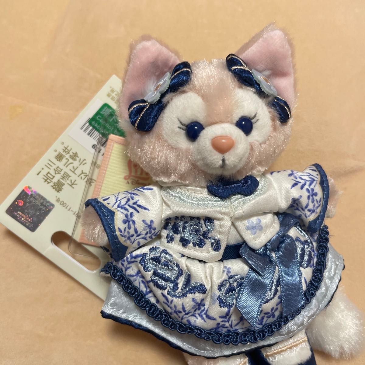 専用 0666 上海ディズニー 釉裏青 リーナベル キーチェーン 最新 正規品】リーナベル 2025青花 ぬいぐるみキーチェーン 上海