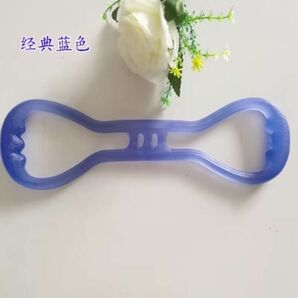 ブルー8字マルチチューブ エクササイズチューブ トレーニングチューブ 筋トレ弾性