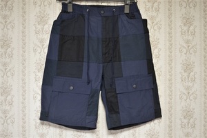 White Mountaineering ホワイトマウンテニアリング PATCHWORK KNEE POCKET SHORT PANTS パッチワーク ミリタリー ショーツ 0 未使用 希少