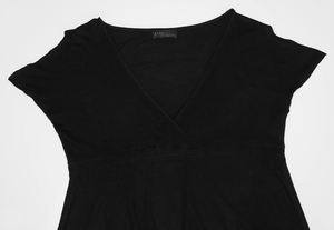 美品 5,900円 ザラ ノースリーブトップス レディースMサイズ38カットソー半袖TシャツS黒36ブラウスLキャミソール40綿100%ぺプラムSALE