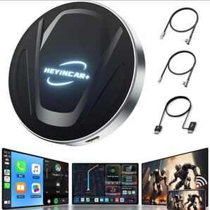 HEYINCAR+ CarPlay AI Box Android 13アタブター