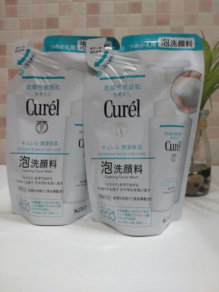 キュレル 潤浸保湿 泡洗顔料 つめかえ用 2個セット