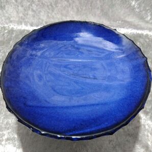 越智製陶所/青釉 皿 器/作家物/ハンドメイド ⑥