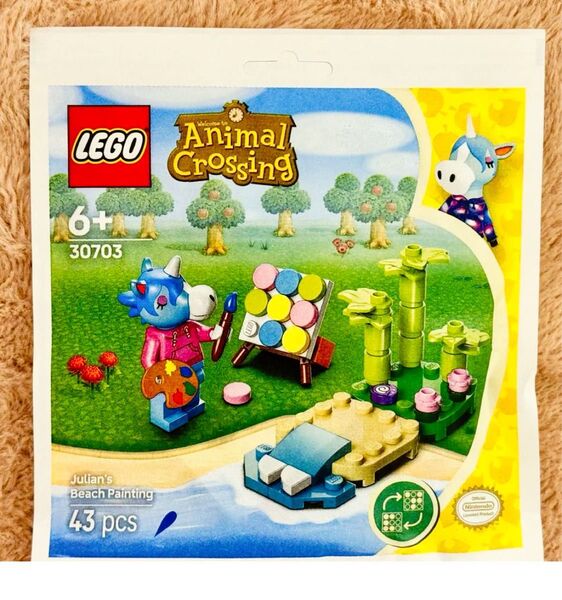 新品 レゴ LEGO 30703 どうぶつの森 ジュリアンのビーチの絵画 非売品