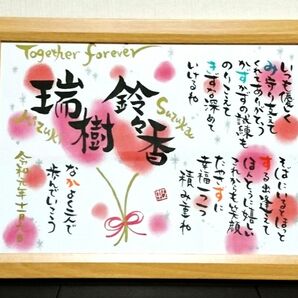 ネームポエム 記念日 誕生日 結婚