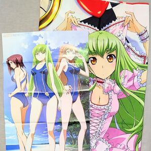 【コードギアス】C.C. シャーリー 紅月カレン 水着 ポスター マルチクロス