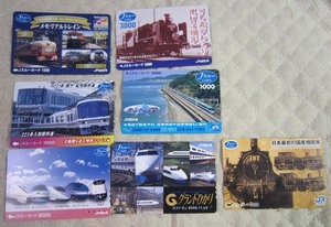 【使用済】JR西日本 Jスルーカード●1枚　200円即決　機関車　新幹線　特急　快速　急行　など