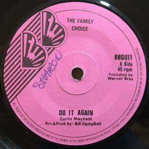 ★The Family Choice/Do It Again★ソウル名曲カバー！7inch 45