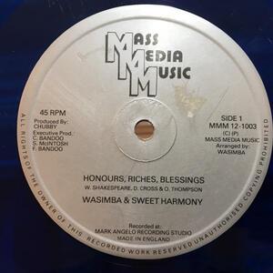 ★Wasimba & Sweet Harmony/Honours Riches Blessings★COOL NOTES！LOVERS隠れ名作！