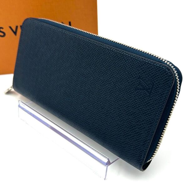 【新型!】LOUIS VUITTON ルイヴィトン タイガ 長財布 ジッピーウォレット ヴェルティカル ネイビー メンズ ビジネス