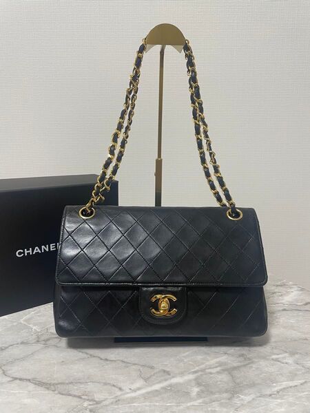 CHANEL シャネル マトラッセ25 Wフラップ Wチェーン ショルダーバッグ
