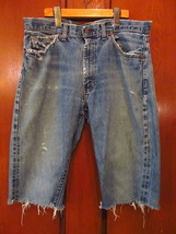 ビンテージ90's●Levi’s 551ZXX W35●200809s4-m-sht-W35古着ジーンズデニムパンツリーバイスバレンシア工場カットオフショーツBIG E_画像1