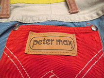 ビンテージ70's●Peter Max × Wranglerレディースクレイジーパターンフレアパンツsize9/10●200807n5-w-pnt-ot-W27ピーターマックス_画像8