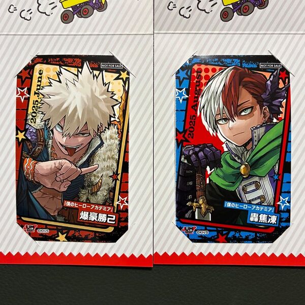 僕のヒーローアカデミア ヒロアカ 爆豪勝己 轟焦凍 ミニブロマイド ジャンプショップ限定