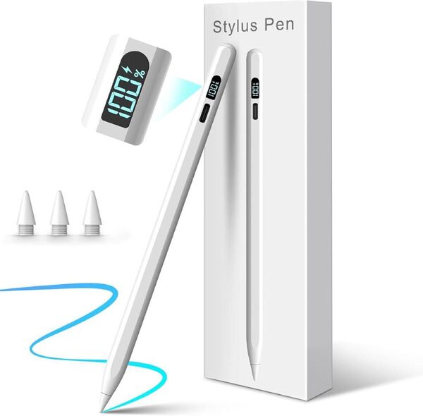 ipad ペンシル 【LED電量表示・15分急速充電】タッチペン Apple Pencil互換 アップルペンシル スタイラスペン