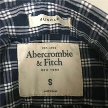 アバクロ Abercrombie&Fitch アバクロンビー&フィッチ 良品 ファッション 衣類 ギンガムチェック 長袖 メンズ S175サイズ ♭◇_画像7