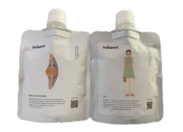 【高級ヘアケア】whews/スカルプシャンプー&トリートメント(イク)各100ml美容室専売サロン開発/頭皮ケア/ハリ/うるおい