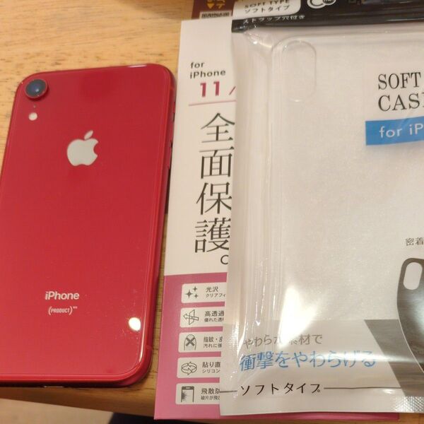 Apple iPhone XR SIMロックなし プロダクトレッド 美品 スマホ本体 128GB