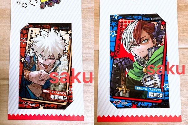 『僕のヒーローアカデミア』爆豪勝己&轟焦凍 ジャンプショップ ミニブロマイド 特典