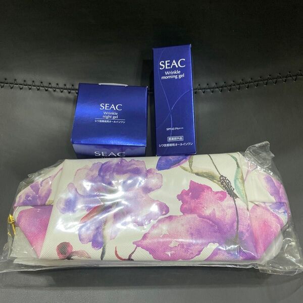 SEAC シーク シワ改善朝用オールインワンジェルとシワ改善夜用オールインワンジェル おまけつき