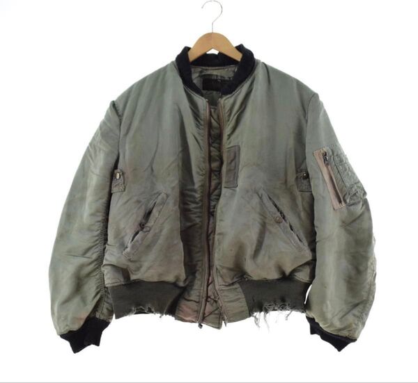50年代 米軍実品 U.S.AIR FORCE 黒タグ MA-1 初期型 MIL-J-8279B ミリタリー フライトジャケット