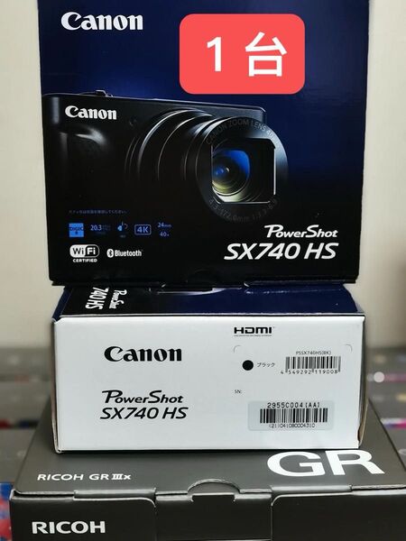 Canon PowerShot SX740HS ブラック 1台
