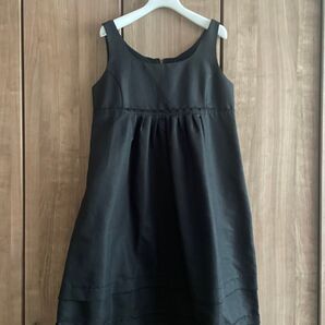 Aラインワンピース グログランリボン