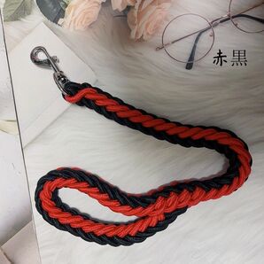 中型犬 大型犬 ショートリード 引っ張り抑える 60cm 編込み 大型犬 中型犬