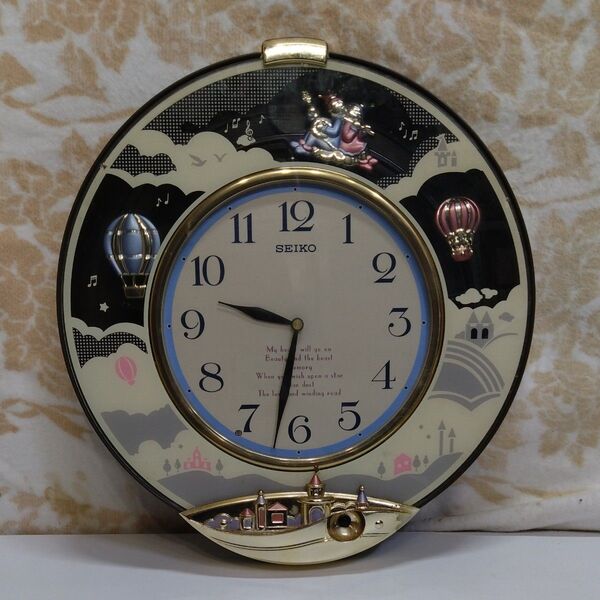 SEIKO セイコー 掛け時計 AM 633 N 単三電池3本使用 6曲