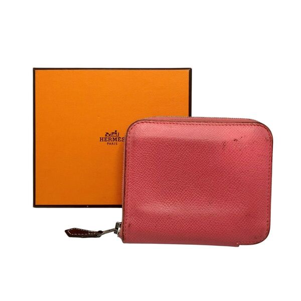 エルメス HERMES アザップ シルクイン コンパクト ラウンドファスナー ミニ財布