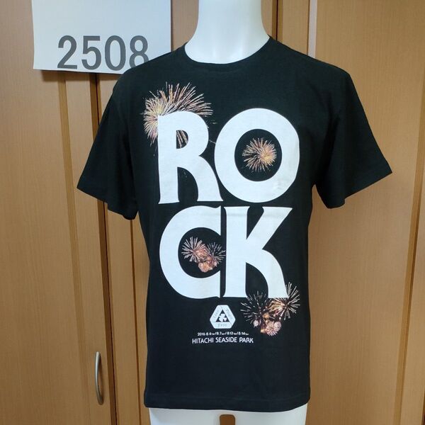 rockin'on ROCK IN JAPAN FES 2016 TシャツM ブラック 花火プリントがきれい! HITACHI