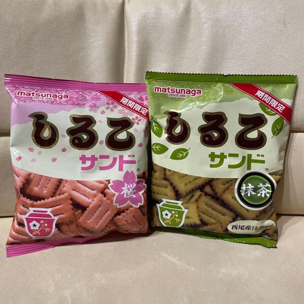 松永製菓 しるこサンド 期間限定 桜 抹茶 2袋セット