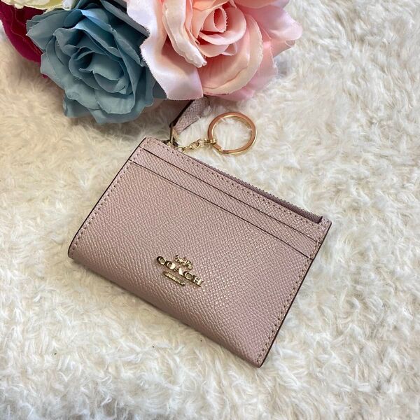 【美品】COACH コーチ ミニスキニー IDケース 小銭入れ カード入れ パスケース レディース
