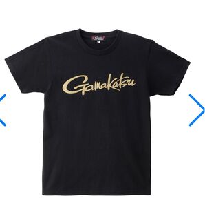 がまかつ Tシャツ(筆記体ロゴ) GM3711 ブラック サイズ:M 黒 魚プリントTシャツ 綿100 gamakatsu