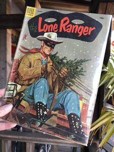 ④ 50s DELL The Lone Ranger ビンテージ ローンレンジャー アメリカンコミックス ラジオドラマ ウエスタン 西部 インディアン ポスター