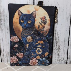 2345 フラットミニポーチ パネル生地ハンドメイド