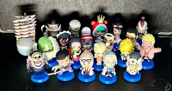 アニキャラ ワンピース 20体セット 白ひげ スモーカー ヒナ モモンガ シュガー 藤虎 ホクバック ペル ボンクレー など